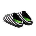 Black-White-Green - Back - Beetlejuice Unisex Adult Logo Mule Slippers