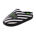 Black-White-Green - Side - Beetlejuice Unisex Adult Logo Mule Slippers