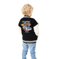 Black-White - Back - Hot Wheels Boys Turbo Charged Bomber Jacket