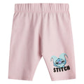 Dark Grey-Pink - Side - Lilo & Stitch Girls Character T-Shirt & Shorts Set