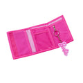 Pink - Side - Barbie Logo Touch Fastening Wallet