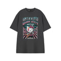 Grey - Front - Hello Kitty Womens-Ladies World Tour Short-Sleeved T-Shirt