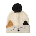 Beige - Side - Squishmallows Girls Cam The Cat Beanie & Gloves Set