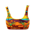 Yellow-Red-Green - Front - OddBalls Womens-Ladies Waikiki Bralette