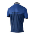 Navy-Royal Blue - Back - Island Green Mens Geometric UV Protection Golf Polo Shirt