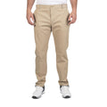 Stone - Front - Island Green Mens Stretch Chino Tapered Golf Trousers