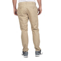 Stone - Back - Island Green Mens Stretch Chino Tapered Golf Trousers