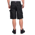 Black - Back - Lee Cooper Mens Classic Cargo Shorts