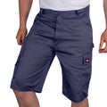 Navy Blue - Front - Lee Cooper Mens Classic Cargo Shorts