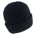 Black - Back - Lee Cooper Chunky Knit Beanie