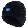 Black - Front - Lee Cooper Chunky Knit Beanie