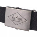 Black - Side - Lee Cooper Webbing Hardwearing Belt