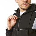 Black - Side - Lee Cooper Mens Reflective Hooded Jacket