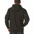 Black - Pack Shot - Lee Cooper Mens Reflective Hooded Jacket