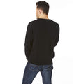 Black - Back - CastlePoint Mens Knitted V Neck Jumper