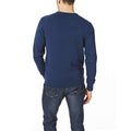 Denim - Back - CastlePoint Mens Knitted V Neck Jumper