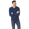 Denim - Side - CastlePoint Mens Knitted V Neck Jumper