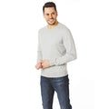 Light Grey - Side - CastlePoint Mens Knitted V Neck Jumper