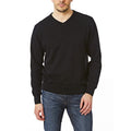 Black - Front - CastlePoint Mens Knitted V Neck Jumper