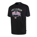 Black - Front - Lee Cooper Mens Logo Cotton T-Shirt