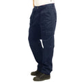 Navy Blue - Side - Lee Cooper Mens Multi Pocket Work Trousers