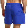 Royal Blue-White - Back - RIPT Essentials Mens Swim Shorts