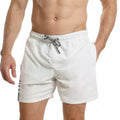 White-Navy - Front - RIPT Essentials Mens Swim Shorts