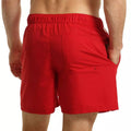 Red-White - Back - RIPT Essentials Mens Swim Shorts