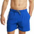 Royal Blue-White - Front - RIPT Essentials Mens Swim Shorts