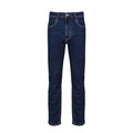 Denim Blue - Front - Iron Mountain Mens Denim Stretch Jeans