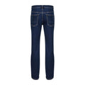 Denim Blue - Back - Iron Mountain Mens Denim Stretch Jeans