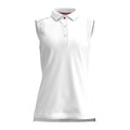 White - Front - Forelson Womens-Ladies Stow Sleeveless Polo Shirt