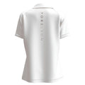 White - Back - Forelson Womens-Ladies Blockley Zip Neck Polo Shirt