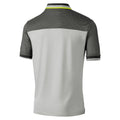 Silver Grey-Charcoal - Back - Island Green Mens Golf Polo Shirt