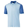 Sky-Royal Blue - Front - Island Green Mens Golf Polo Shirt