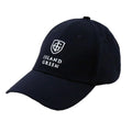 Navy - Front - Island Green Mens Logo Curved Peak Golf Hat