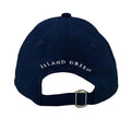 Navy - Back - Island Green Mens Logo Curved Peak Golf Hat