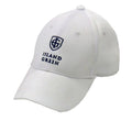 White - Front - Island Green Mens Logo Curved Peak Golf Hat