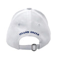 White - Back - Island Green Mens Logo Curved Peak Golf Hat