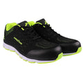 Black-Green - Front - Goodyear Mens Safety Shoes