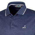 Navy - Side - Under Par Mens Waffle Knit Polo Shirt