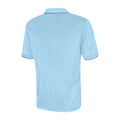 Sky - Back - Under Par Mens Waffle Knit Polo Shirt