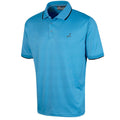 Turquoise - Front - Under Par Mens Waffle Knit Polo Shirt