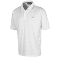 White - Front - Under Par Mens Waffle Knit Polo Shirt