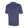 Navy - Back - Under Par Mens Waffle Knit Polo Shirt