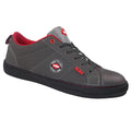 Grey - Front - Lee Cooper Unisex Adult Nubuck Anti-Slip Safety Shoes