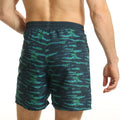 Blue-Green - Back - RIPT Essentials Mens Tie Dye Swim Shorts