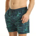 Blue-Green - Side - RIPT Essentials Mens Tie Dye Swim Shorts