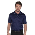 Navy - Side - Island Green Mens Performance Polo Shirt