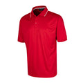 Red - Front - Island Green Mens Performance Polo Shirt